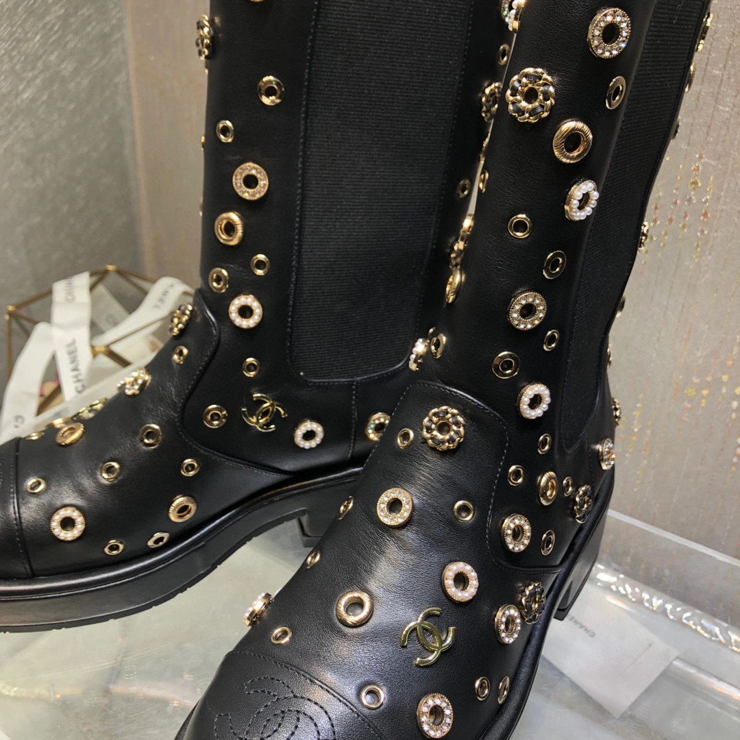 coco- heel height ：4.5cm， Forefoot 2cm，Barrel height ：20cm。 Calfskin Sheepskin item:B-X198J2011